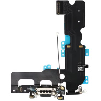 Conector de încărcare şi de date, cu cablu flexibil, pentru Apple iPhone 7 Plus - negru