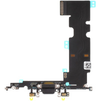 Conector de alimentare şi de date, cu cablu flex, pentru Apple iPhone 8 Plus - negru