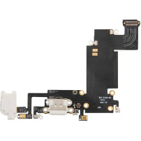 Conector de alimentare şi de date, cu conector jack şi cu cablu flex, pentru Apple iPhone 6S Plus - alb
