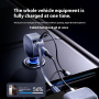 MOMAX UC19 set încărcător auto cu porturi USB-C / USB-A și cablu USB-C retractabil - 60W - 0,72 m - albastru închis
