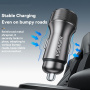 ESSAGER ES-CC21 încărcător auto cu porturi USB-C / USB-A - 45W - negru