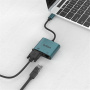 ONTEN UC289 adaptor 2în1 - VGA / RJ45 la USB-C - petrol
