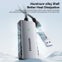 ESSAGER ES-CJK01 adaptor video 2în1 - HDMI la USB-C / USB-A - gri închis