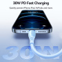 JOYROOM S-A59 cablu de date și încărcare - USB-C la Lightning - 1,2 m - violet