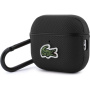 Lacoste Petit Pique Croc Logo Patch husă cu carabină pentru AirPods Pro 3 - negru