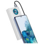 Powerbanka Baseus Amblight cu porturi USB-C / 4x USB-A - 30.000 mAh - alb