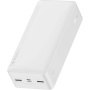 Power bankă Baseus Bipow cu porturi USB-C / 2x USB-A - 30.000 mAh - alb