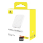 Baseus Magnetic Mini Air power bankă wireless MagSafe cu port USB-C - 6.000 mAh - alb