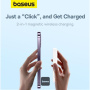 Baseus Magnetic Mini Air power bankă wireless MagSafe cu port USB-C - 6.000 mAh - alb