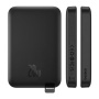 Baseus Magnetic Mini Air power bankă wireless MagSafe cu port USB-C - 6.000 mAh - negru