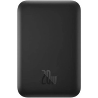 Baseus Magnetic Mini Air power bankă wireless MagSafe cu port USB-C - 6.000 mAh - negru