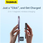 Baseus Magnetic Mini Air power bankă wireless MagSafe cu port USB-C - 6.000 mAh - negru