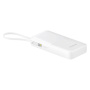 Powerbank Baseus Bipow 2 cu cablu USB-C integrat și porturi USB-C / USB-A - 20.000 mAh - alb