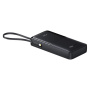 Powerbank Baseus Bipow 2 cu cablu USB-C integrat și porturi USB-C / USB-A - 20.000 mAh - negru
