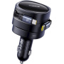Baseus Enjoyment Max încărcător auto cu cabluri retractabile USB-C - 60W - 0,8 m - negru