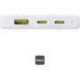 Power bankă Baseus PicoGo cu porturi 2x USB-C / USB-A - 10.000 mAh - alb