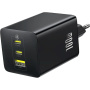 Baseus EnerFill FE11 adaptor de încărcare rapidă cu porturi 2x USB-C / USB-A - 100W - negru