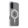 Carcasă rezistentă Tactical MagForce Hexagon cu MagSafe pentru iPhone 17 - albă