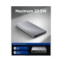 Spigen Essential powerbankă cu porturi 2x USB-C / USB-A - 10 000 mAh - gri