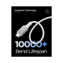 Spigen Esențial 100W cablu de încărcare și date - USB-C la USB-C - 2 m - alb
