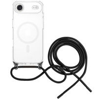 FIXED MagPure gât husă transparentă cu șnur și MagSafe pentru iPhone Air - negru
