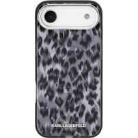 Husă Karl Lagerfeld IML Leopard cu MagSafe pentru iPhone Air - gri