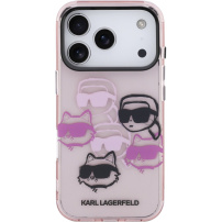 Karl Lagerfeld IML husă multiplă K&CH pentru iPhone 17 Pro Max - roz