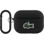 Lacoste Petit Pique Croc Logo Patch husă cu carabină pentru AirPods Pro 3 - negru