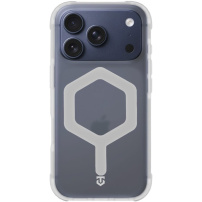 Carcasă rezistentă Tactical MagForce Hexagon cu MagSafe pentru iPhone 17 Pro - albă
