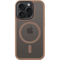 Husa transparentă Tactical Hyperstealth cu MagSafe pentru iPhone 15 Pro - maro