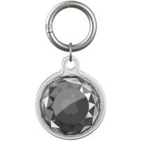 Carcasă transparentă cu efect de diamant pentru AirTag 1 / 2 - gri