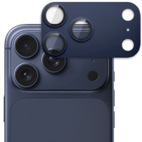Spigen GLAS.tR EZ Fit Optik Pro XL sticlă securizată pentru protecția lentilelor camerei pentru iPhone 17 Pro Max - albastru închis