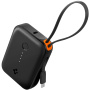 Baterie externă Spigen Essential cu cablu USB-C integrat și porturi USB-C / USB-A - 10.000 mAh - negru