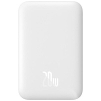 Baseus Magnetic Mini Air power bankă wireless MagSafe cu port USB-C - 6.000 mAh - alb