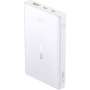 Power bankă Baseus PicoGo cu porturi 2x USB-C / USB-A - 10.000 mAh - alb