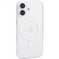 Carcasă transparentă lucioasă JOYROOM Crystal cu MagSafe pentru iPhone 17 - transparentă