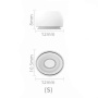 Piese de schimb din silicon pentru AirPods Pro 3 - S - alb