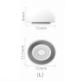 Ștergătoare de silicon de rezervă pentru AirPods Pro 3 - L - alb