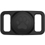 Husă din silicon XDcase pentru fixare pe zgardă pentru AirTag 1 / 2 - negru