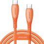 JOYROOM S-A59 cablu de date și încărcare - USB-C la USB-C - 1,2 m - portocaliu