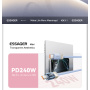 ESSAGER Crystal Clear împletit încărcare și date cablu - USB-C la USB-C - 1 m - roz