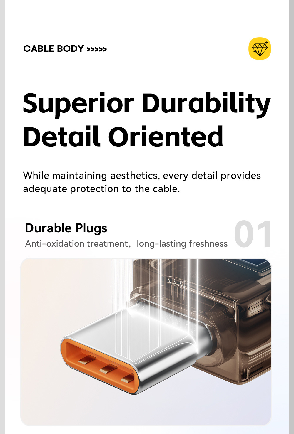 ESSAGER Crystal Clear împletit încărcare și date cablu - USB-C la USB-C - 1 m - roz