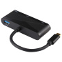 V83 5în1 adaptor - HDMI / VGA / 3,5 mm jack / USB-A la USB-C - negru