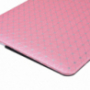 Husă / carcasă de protecţie, cu suprafaţă din piele şi cu model sclipitor, pentru MacBook Air 13" (model A1369 / A1466) - roz