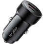 ESSAGER ES-CC24 încărcător auto cu porturi USB-C / USB-A - 30W - negru