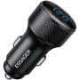 ESSAGER ES-CC21 încărcător auto cu porturi USB-C / USB-A - 45W - negru