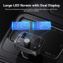 Baseus S09 Pro Transmițător FM Bluetooth auto cu porturi USB-C / 2x USB-A - negru
