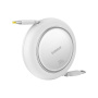 Baseus Free2Pull cablu de date și încărcare retractabil - USB-C la USB-C - 1 m - alb