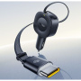 Baseus PrimeTrip VR2 set încărcător auto cu port USB-C și cablu retractabil USB-C - 60W - 0,8 m - negru