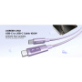 UGREEN Uno cablu de date și încărcare împletit - USB-C la USB-C - 1 m - mov